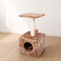 Manufacturer Wholesale Short Plush Sisal Cat Tree House