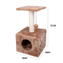 Manufacturer Wholesale Short Plush Sisal Cat Tree House