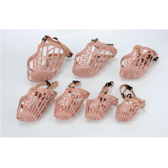 wholesale manufacturer custom plastic adjustable breathable durable indestructible pet cat dog muzzle