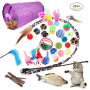 Manufacturer wholesale 28 packs fish ball mouse cat tunnel toys set