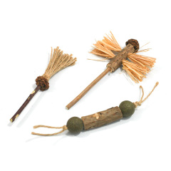 Wholesale Wood Catnip Ball Cat Chew Stick
