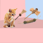 Wholesale Wood Catnip Ball Cat Chew Stick