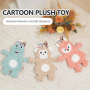 Manufacturer wholesale short plush monkey fox frog dog chewing toy