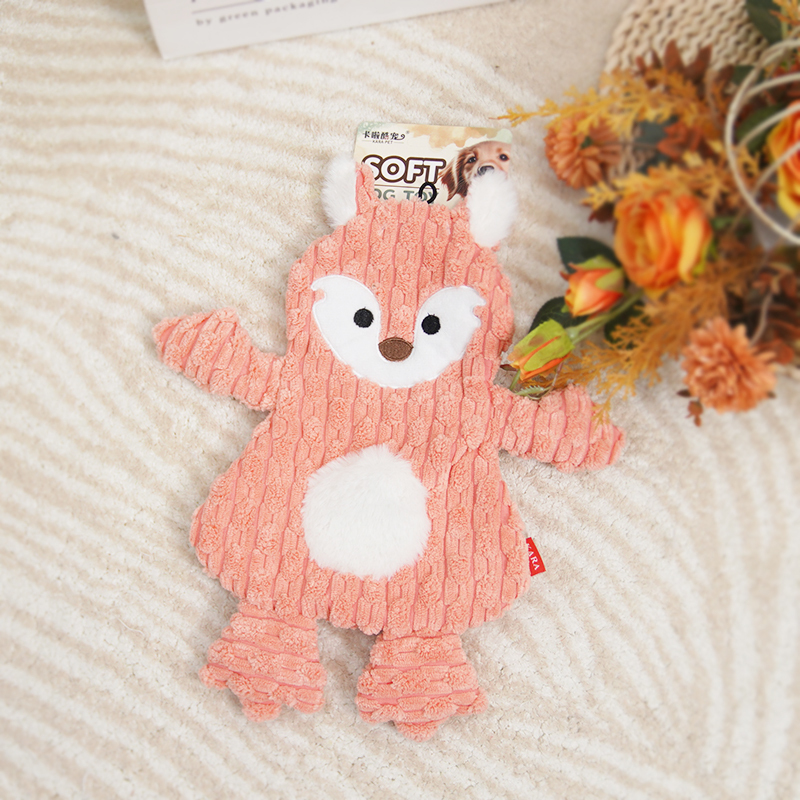 Manufacturer wholesale short plush monkey fox frog dog chewing toy