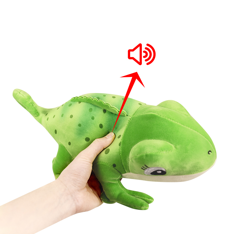 Manufacturer wholesale green blue cute dog gecko plush toys