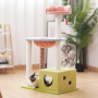 Manufacturer wholesale pink design flower scratcher cat tree house