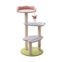 Manufacturer wholesale pink design flower scratcher cat tree house