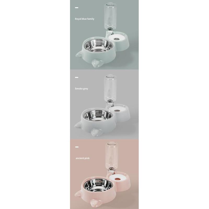 Manufacturer wholesale 500ml removable cat pet dog water bottle dispenser and bowl