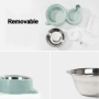 Manufacturer wholesale 500ml removable cat pet dog water bottle dispenser and bowl