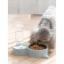 Manufacturer wholesale 500ml removable cat pet dog water bottle dispenser and bowl