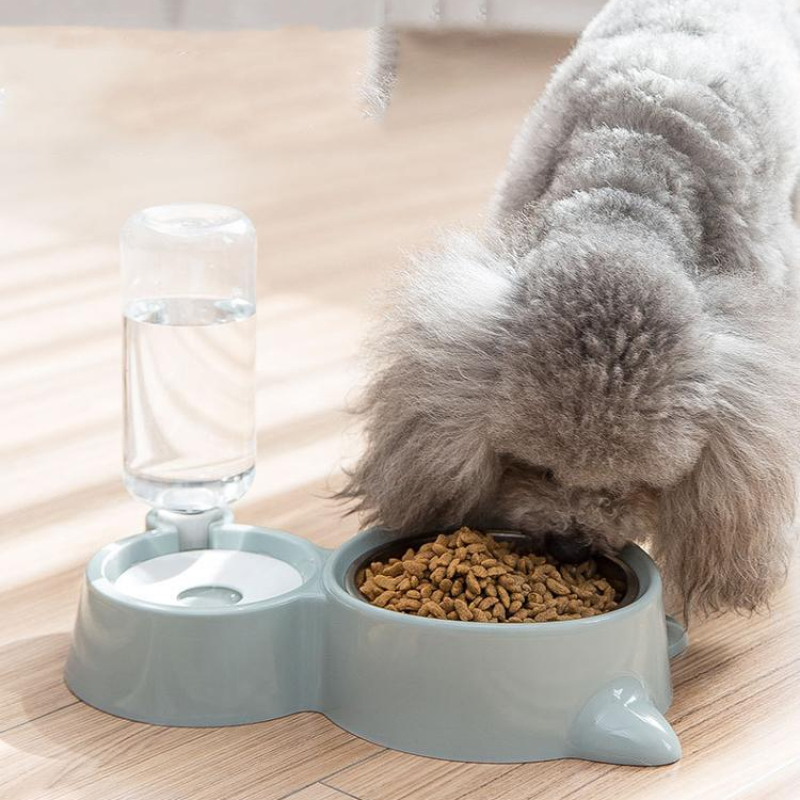 Manufacturer wholesale 500ml removable cat pet dog water bottle dispenser and bowl