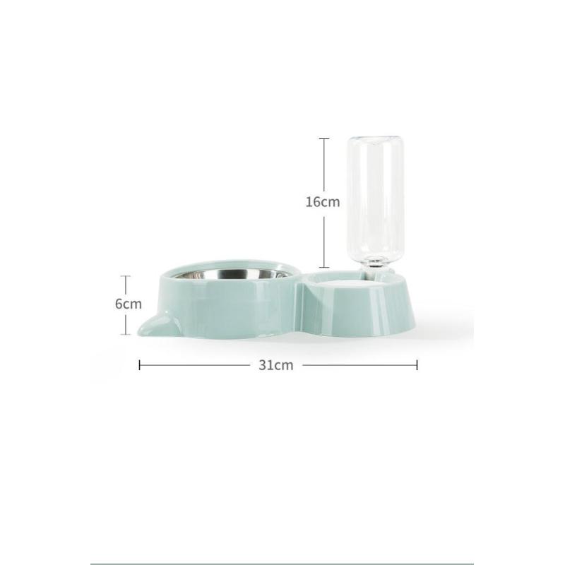 Manufacturer wholesale 500ml removable cat pet dog water bottle dispenser and bowl