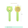 Manufacturer wholesale one button remove yellow green cheap dog cat comb