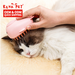 Wholesale USB Charging Soft Cat Steam Pet Shower Brush