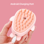 Wholesale USB Charging Soft Cat Steam Pet Shower Brush