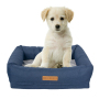 Manufacturer wholesale blue grey sofa cushion memory foam cooling dog bed orthopedic series