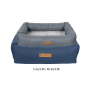 Manufacturer wholesale blue grey sofa cushion memory foam cooling dog bed orthopedic series