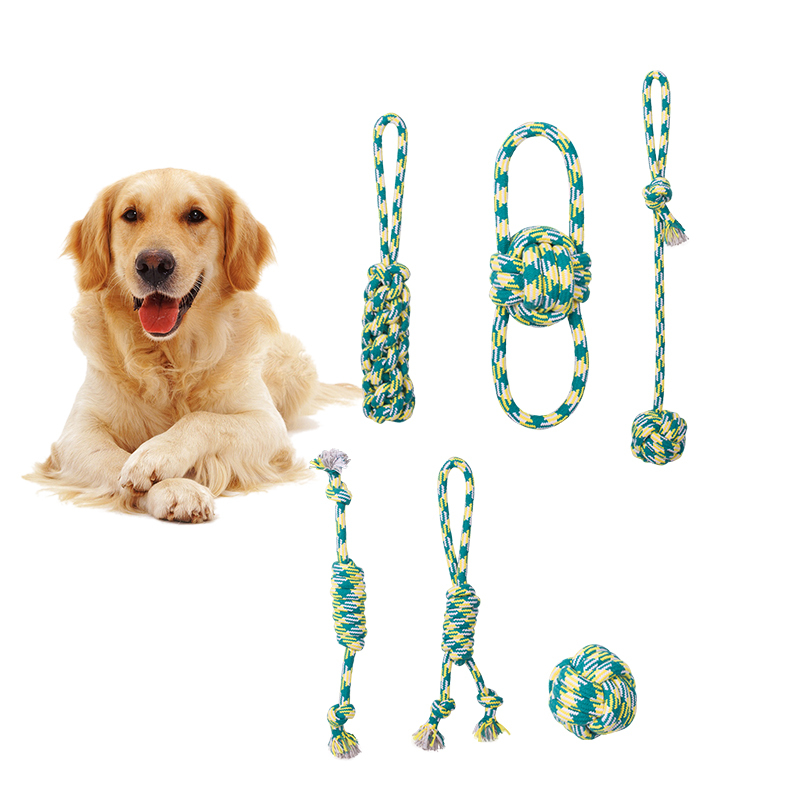 Manufacturer wholesale jungle series chew dog rope toys set