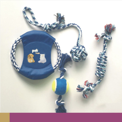 Manufacturer wholesale indestructible chew dog rope toys set