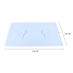 Manufacturer wholesale foldable stick dog two bowls feeding mat