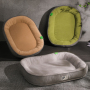 Wholesale Custom Logo Short Plush Thickened Sponge Pet Product Cat Dog Bed Large