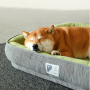 Wholesale Custom Logo Short Plush Thickened Sponge Pet Product Cat Dog Bed Large