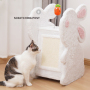 Manufacturer wholesale cute rabbit design detachable cat scratcher