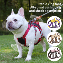 Wholesale Reflective Stripe Large Dog Harness Breathable