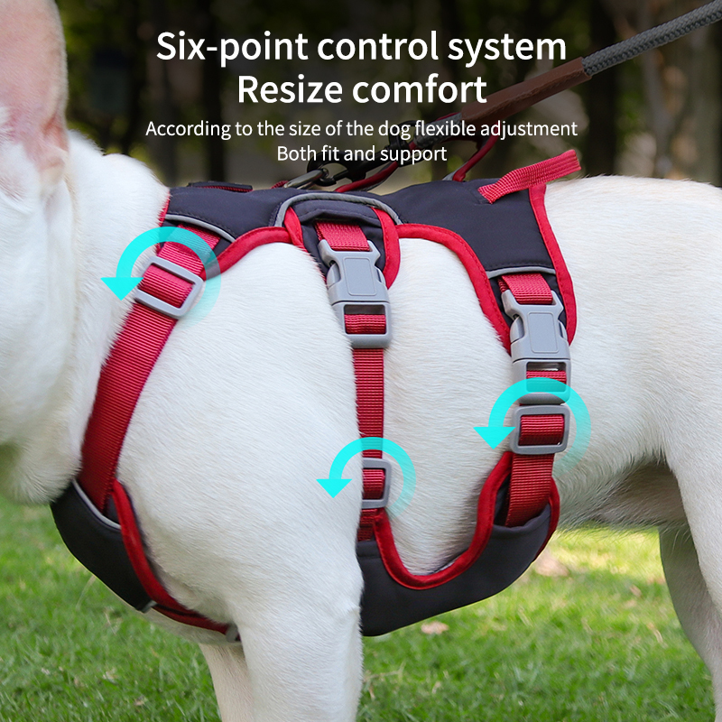 Wholesale Reflective Stripe Large Dog Harness Breathable