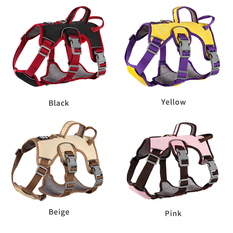 Wholesale Reflective Stripe Large Dog Harness Breathable