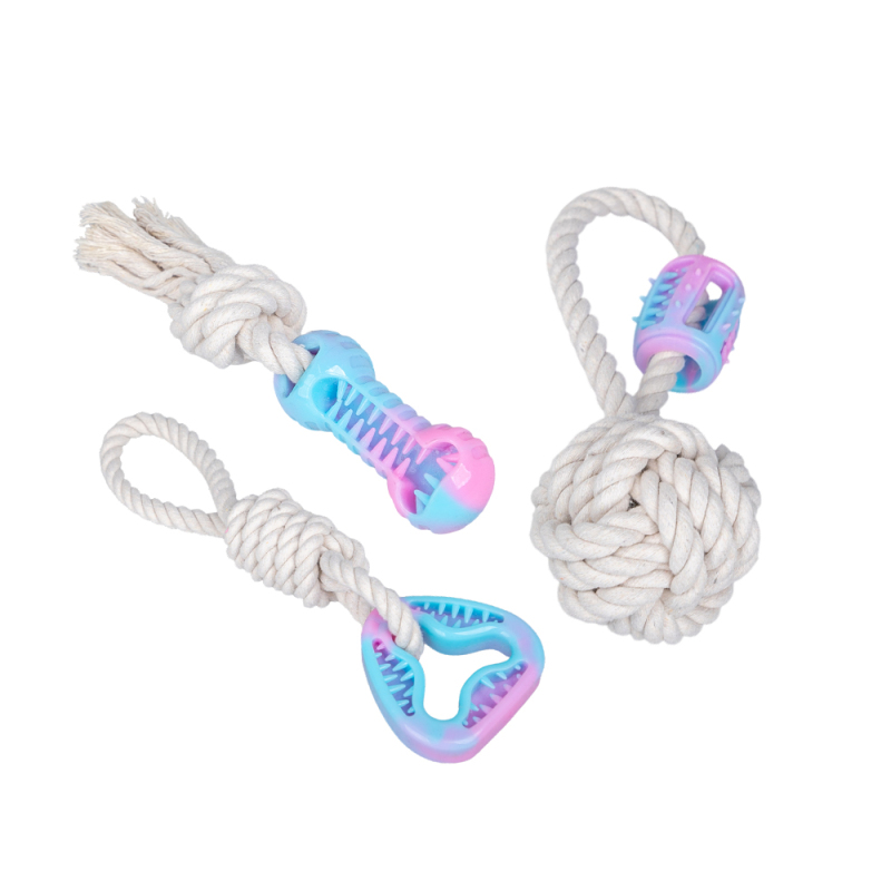 Manufacturer Wholesale Pet Product Feeder Rope TPR Dog Chew Toy