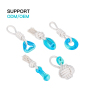 Manufacturer Wholesale Pet Product Feeder Rope TPR Dog Chew Toy
