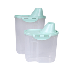 Manufacturer wholesale plastic damp-proof dog food container S M