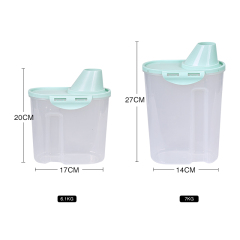 Manufacturer wholesale plastic damp-proof dog food container S M