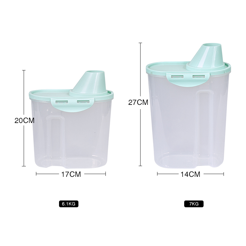 Manufacturer wholesale plastic damp-proof dog food container S M