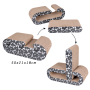 Manufacturer wholesale black pattern corrugated cat scratcher cardboard
