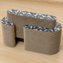 Manufacturer wholesale black pattern corrugated cat scratcher cardboard