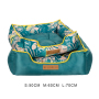 Manufacturer wholesale green jungle series dog bed new pattern