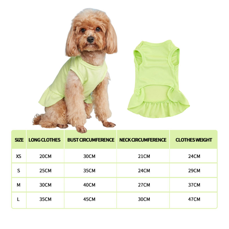 Wholesale Blank Pet Accessories Clothes Dog Dress