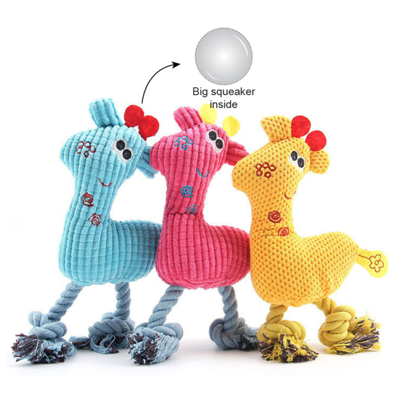 Wholesale Custom Logo Squeaky Chew Dog Toys Plush