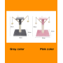 Manufacturer wholesale pink grey bite resistance sisal small cat scratcther with plush ball