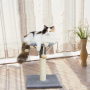 Manufacturer wholesale pink grey bite resistance sisal small cat scratcther with plush ball