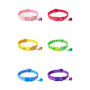 Manufacturer wholesale multi-colors star pattern cat collar with bell