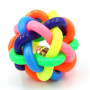 Wholesale Rainbow Color Dog Rubber Toys With Bell