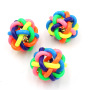 Wholesale Rainbow Color Dog Rubber Toys With Bell