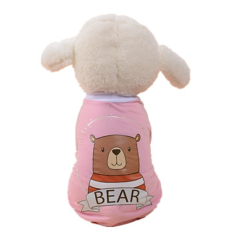 Manufacturer wholesale cotton printed multi-pattern soft pet dog tshirt vest