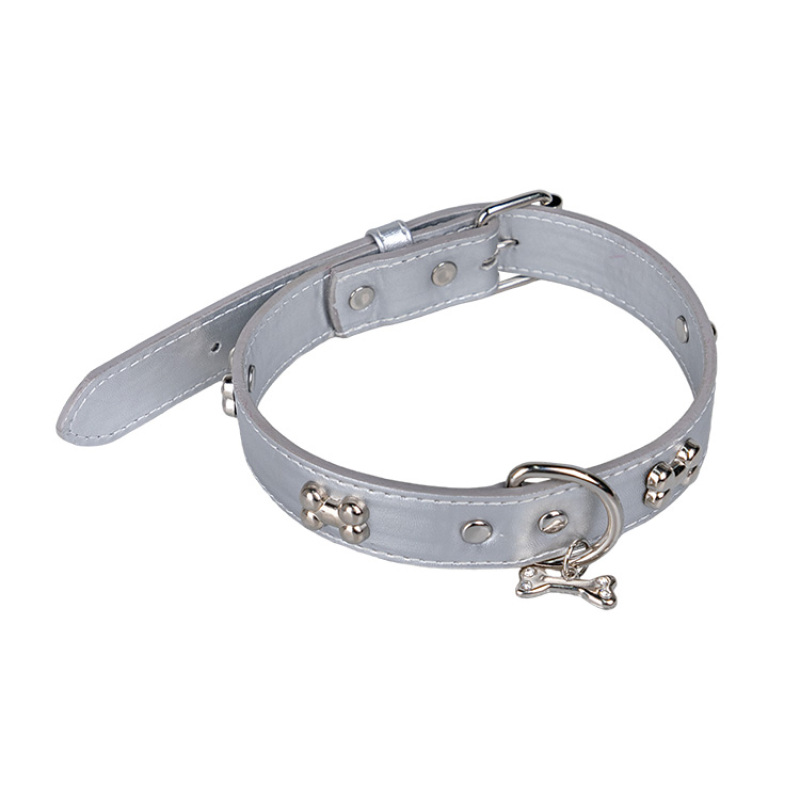 Wholesale Custom Logo PU Leather Collar for Dogs