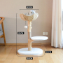 Manufacturer wholesale rattan weaving cat tree house solid wood