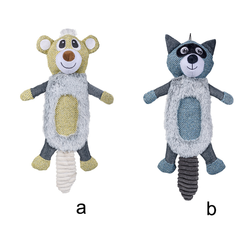 Manufacturer wholesale custom logo squeaky chew cute design dog plush stuffed toy