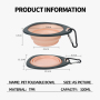 Wholesale Custom Logo Portable Collapsible Pet Dog Bowl